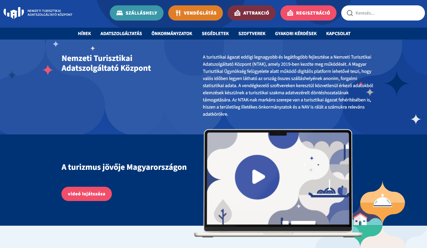 Megújult az NTAK információs oldala ­– egyszerűbb eligazodás, gyorsabb tájékozódás